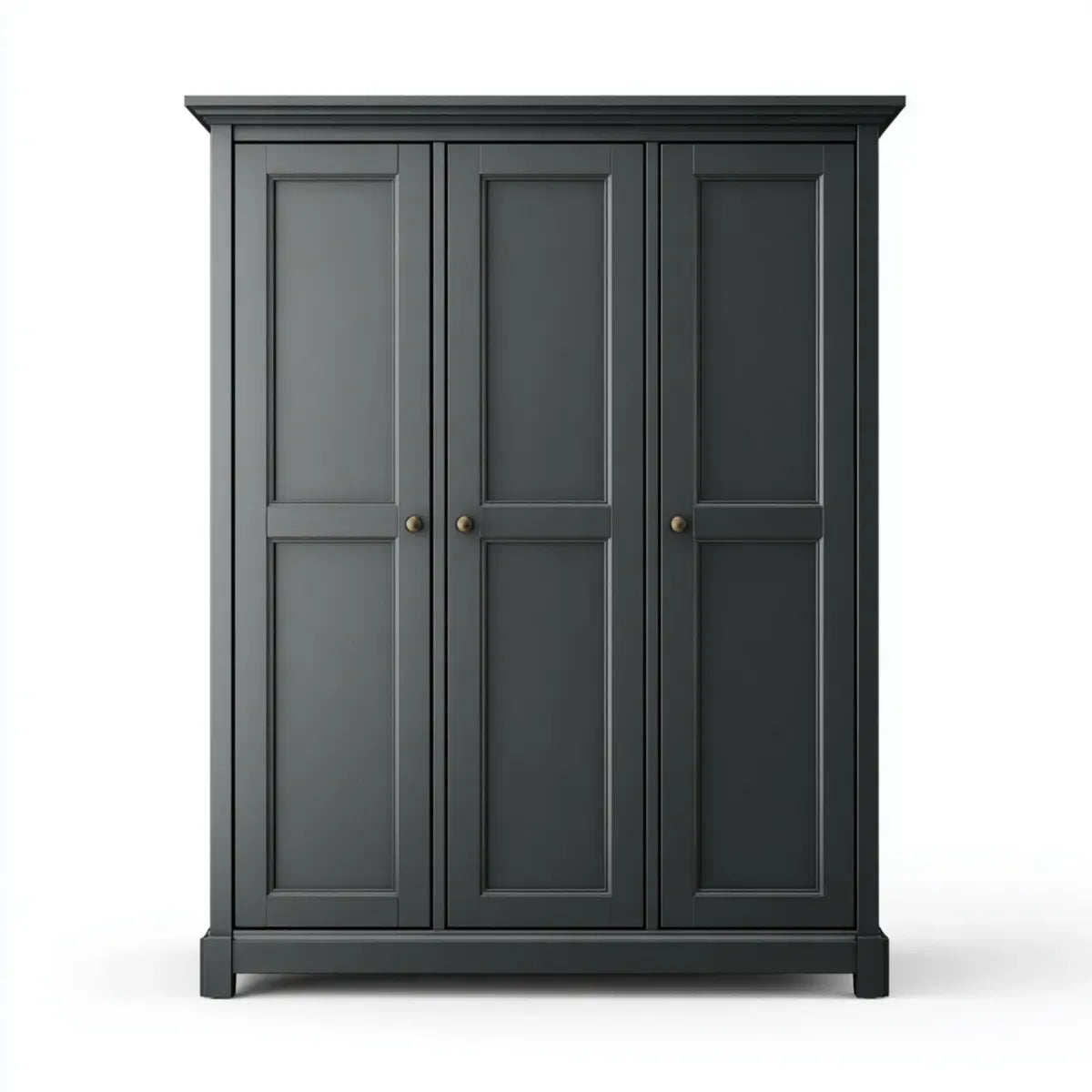 Kleiderschrank 3-türig Anthrazit 150 x 60 x 200 cm MDF rechteckig