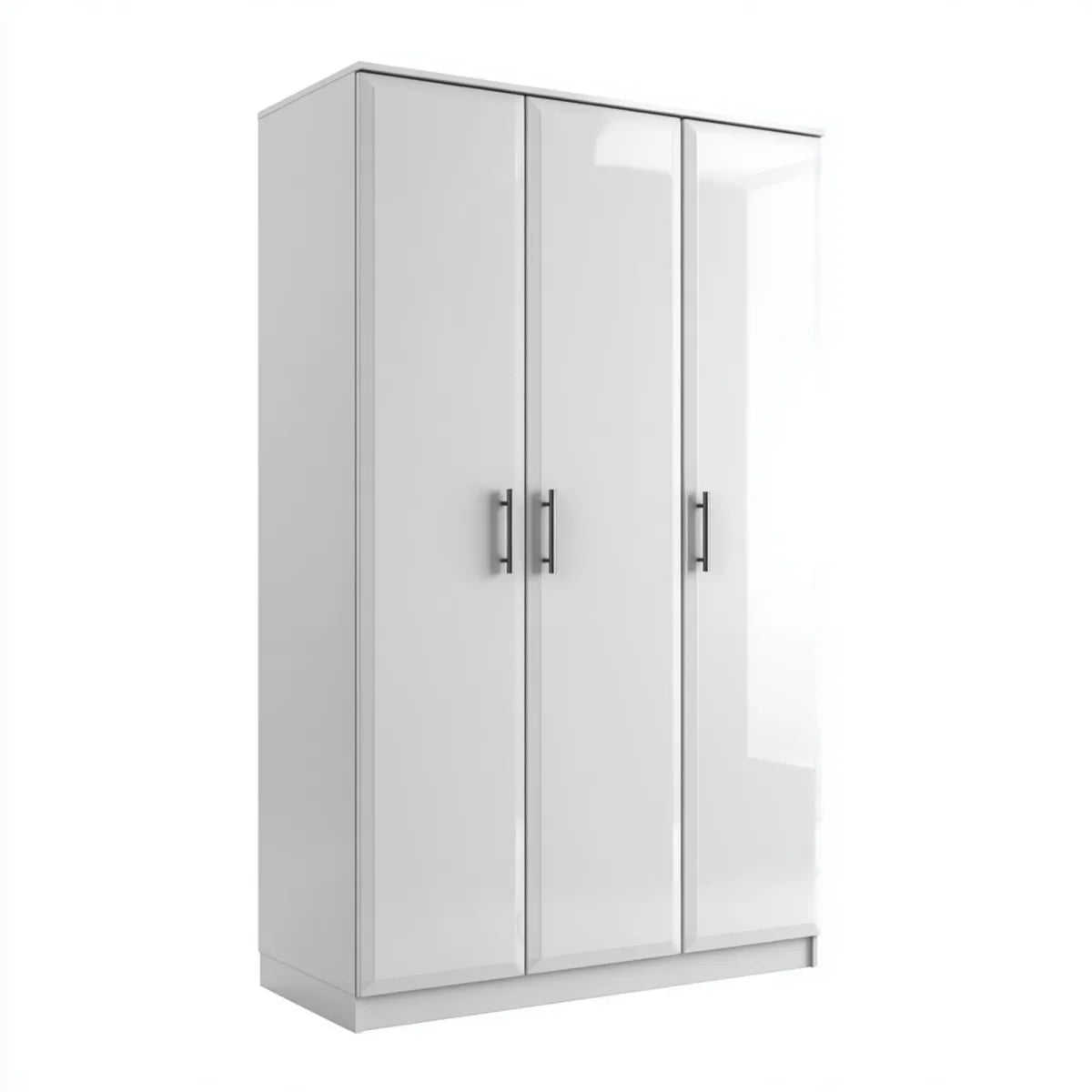 Drehtürenschrank Weiß 120 x 52 x 180 cm Spanplatte Rechteckig