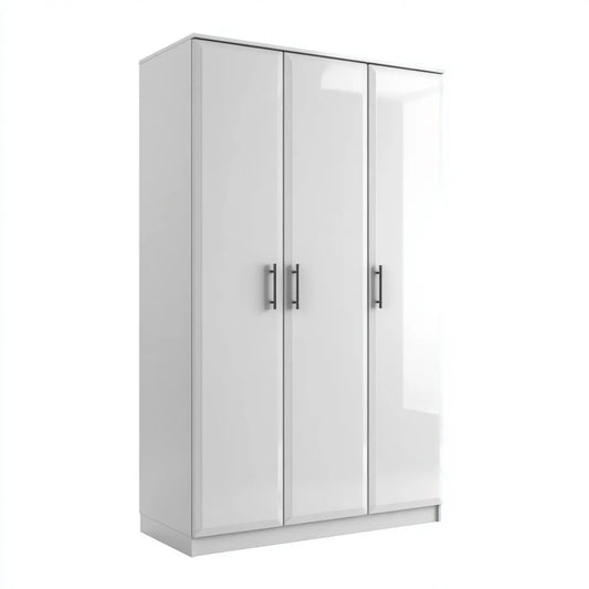 Drehtürenschrank Weiß 120 x 52 x 180 cm Spanplatte Rechteckig